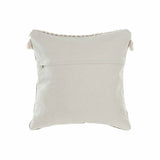 Beige Grey Cotton Navy Blue Cushion - Dazzling Décor Store
